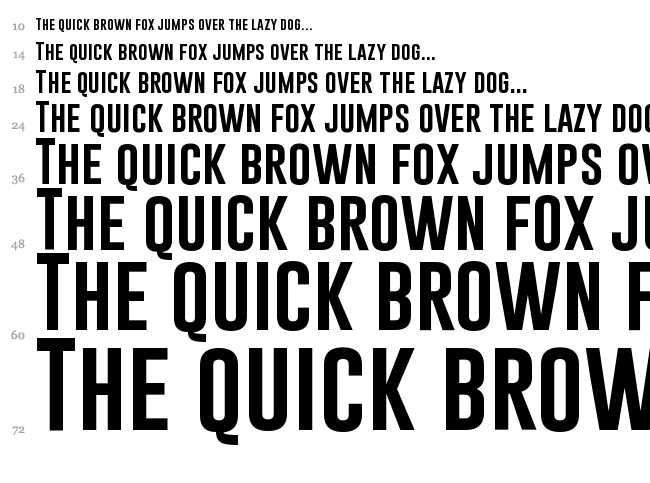 Gobold font waterfall